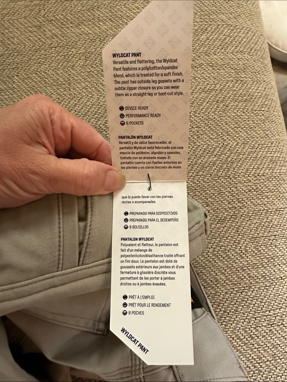 5.11 Tactical Tan Slim Utility Pants - Picture 5 of 6
